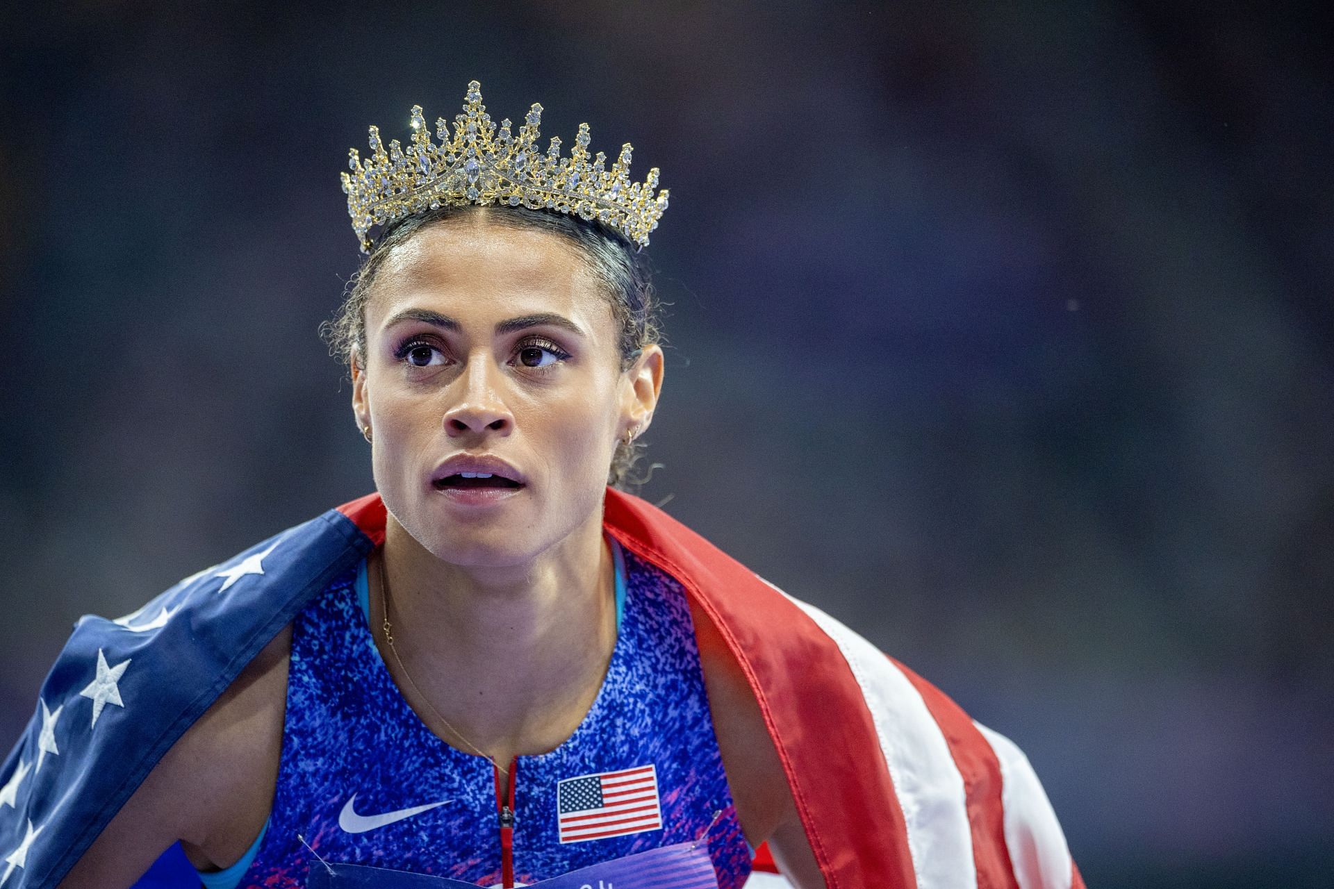 Sydney McLaughlin-Levrone at the 2024 Summer Olympic Games in Paris, France. (Photo via Getty Images)